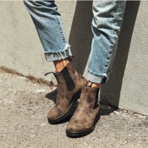 Blundstone, Women's Original High Top Boots, Rustic Brown, Size 9